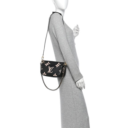Louis Vuitton Empreinte Monogram Giant Multi Pochette Accessories Black Beige