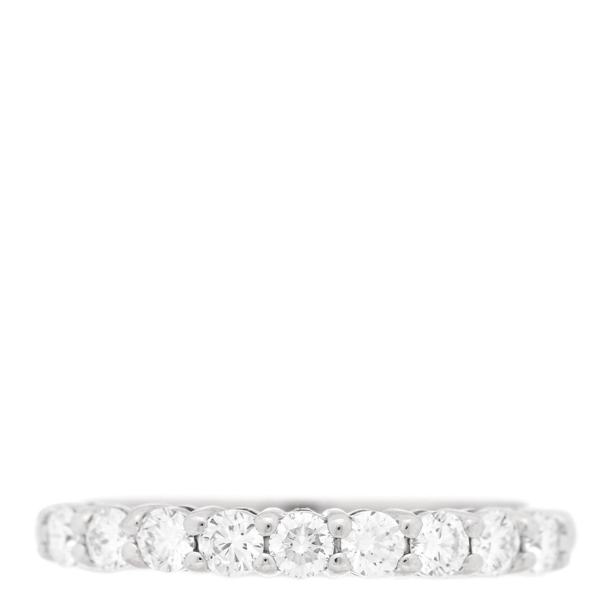 Tiffany Platinum Diamond 0.27ctw 2.2mm Forever Half Circle Band Ring 50 5.5