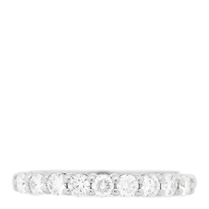 Tiffany Platinum Diamond 0.27ctw 2.2mm Forever Half Circle Band Ring 50 5.5