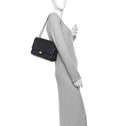 Chanel Caviar Quilted 2.55 Reissue 226 Flap Bag Navy Blue 1985238