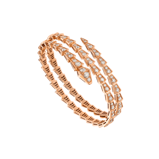 18K Gold Diamonds BVLGARI Serpenti Viper Bracelet