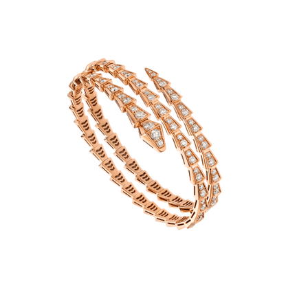18K Gold Diamonds BVLGARI Serpenti Viper Bracelet