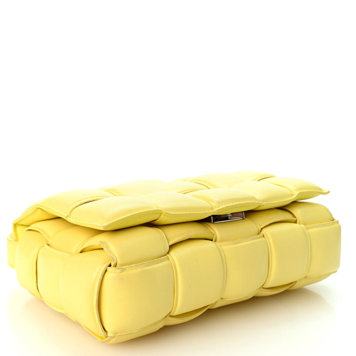 Bottega Veneta Nappa Maxi Intreccio Padded Cassette Crossbody Bag Sherbert