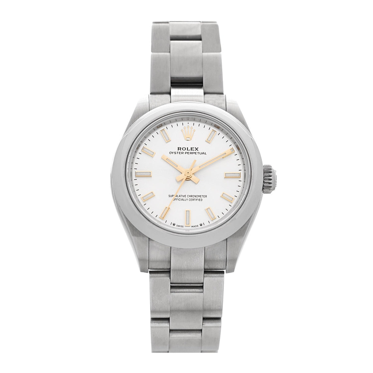 Rolex Stainless Steel 28mm Oyster Perpetual Datejust Watch Silver 276200