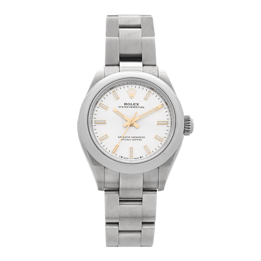 Rolex Stainless Steel 28mm Oyster Perpetual Datejust Watch Silver 276200
