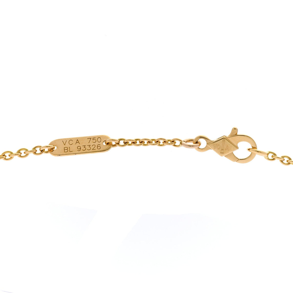 Van Cleef & Arpels 18K Yellow Gold Pure Alhambra Pendant Necklace