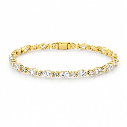 Daria 18K Gold Plated 925 Sterling Silver Cubic Zirconia Bracelet