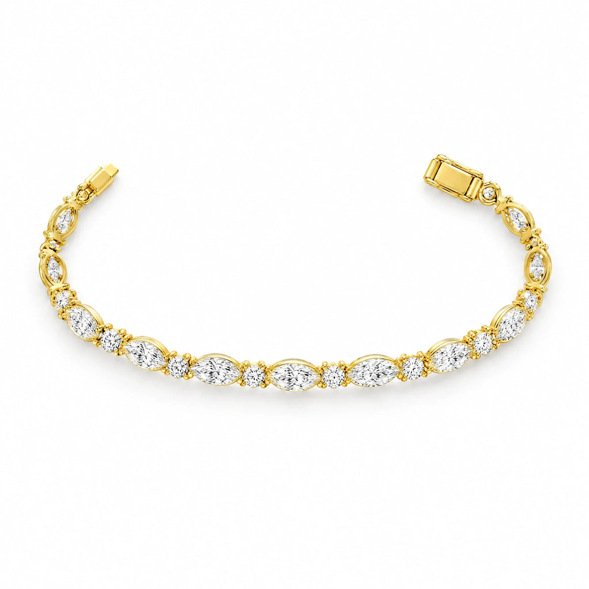 Daria 18K Gold Plated 925 Sterling Silver Cubic Zirconia Bracelet
