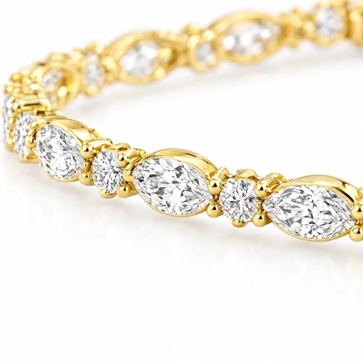 Daria 18K Gold Plated 925 Sterling Silver Cubic Zirconia Bracelet