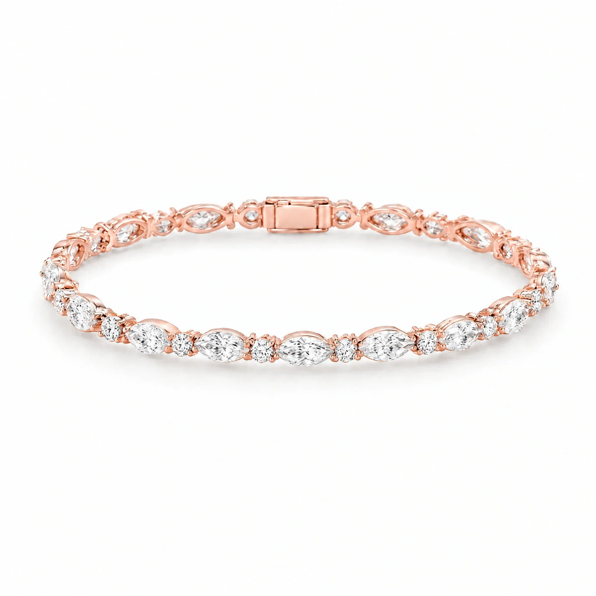 Daria 18K Gold Plated 925 Sterling Silver Cubic Zirconia Bracelet