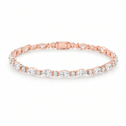 Daria 18K Gold Plated 925 Sterling Silver Cubic Zirconia Bracelet