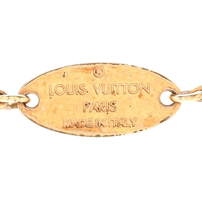 Louis Vuitton Metal Fall in Love Heart Pendant Necklace Gold