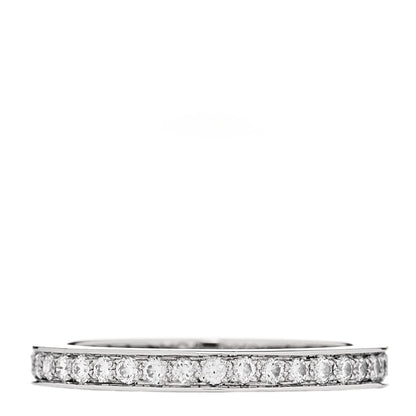 Van Cleef & Arpels Platinum Diamond 2.1mm Romance Wedding Band Ring 47