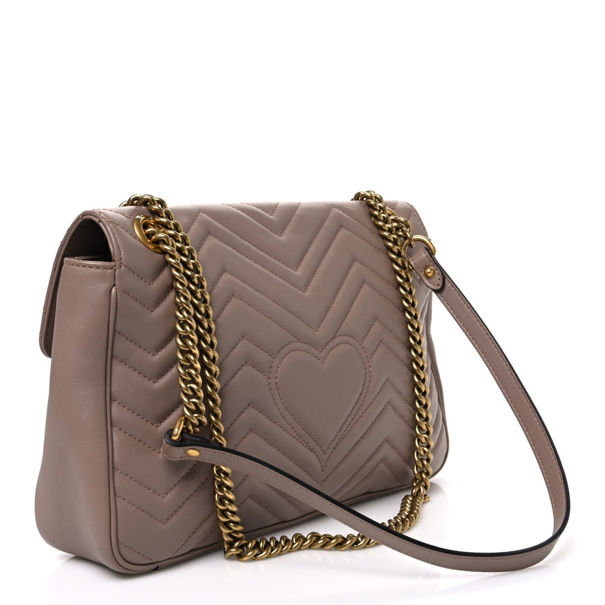 Gucci Calfskin Matelasse Medium GG Marmont Bag Porcelain Rose 1985263