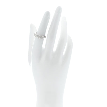 Platinum Diamond 1.18ctw Three Row Dome Band Ring 6