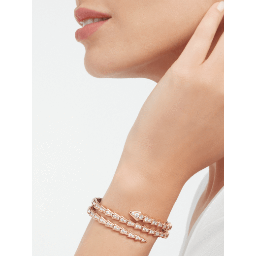 18K Gold Diamonds BVLGARI Serpenti Viper Bracelet