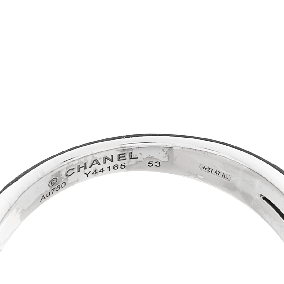Chanel 18K White Gold Diamond Étoile Filante Ring 55 7.25