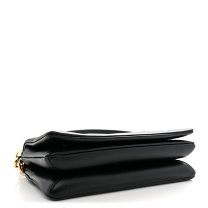 Louis Vuitton Lambskin Embossed Monogram Pochette Coussin Black 1985346