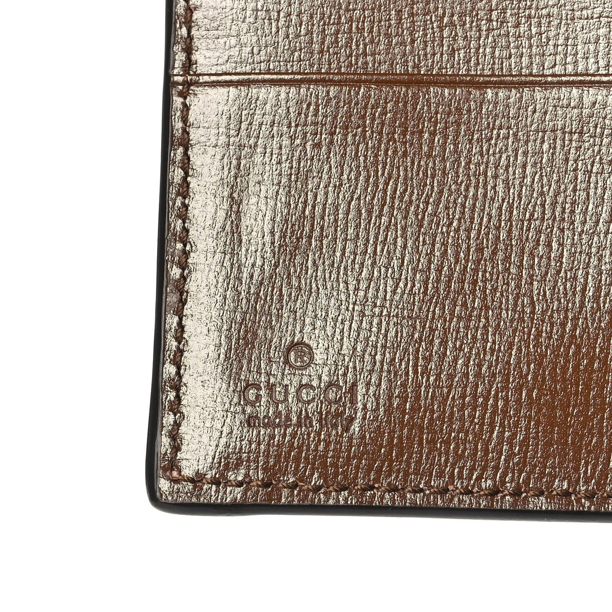 Gucci GG Supreme Calfskin Blondie Wallet on Chain Beige Brown