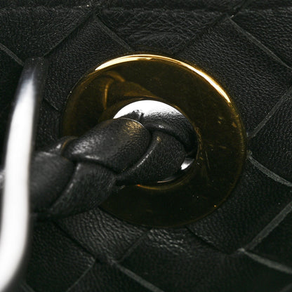 Bottega Veneta Nappa Intrecciato Medium Andiamo Shoulder Bag Black