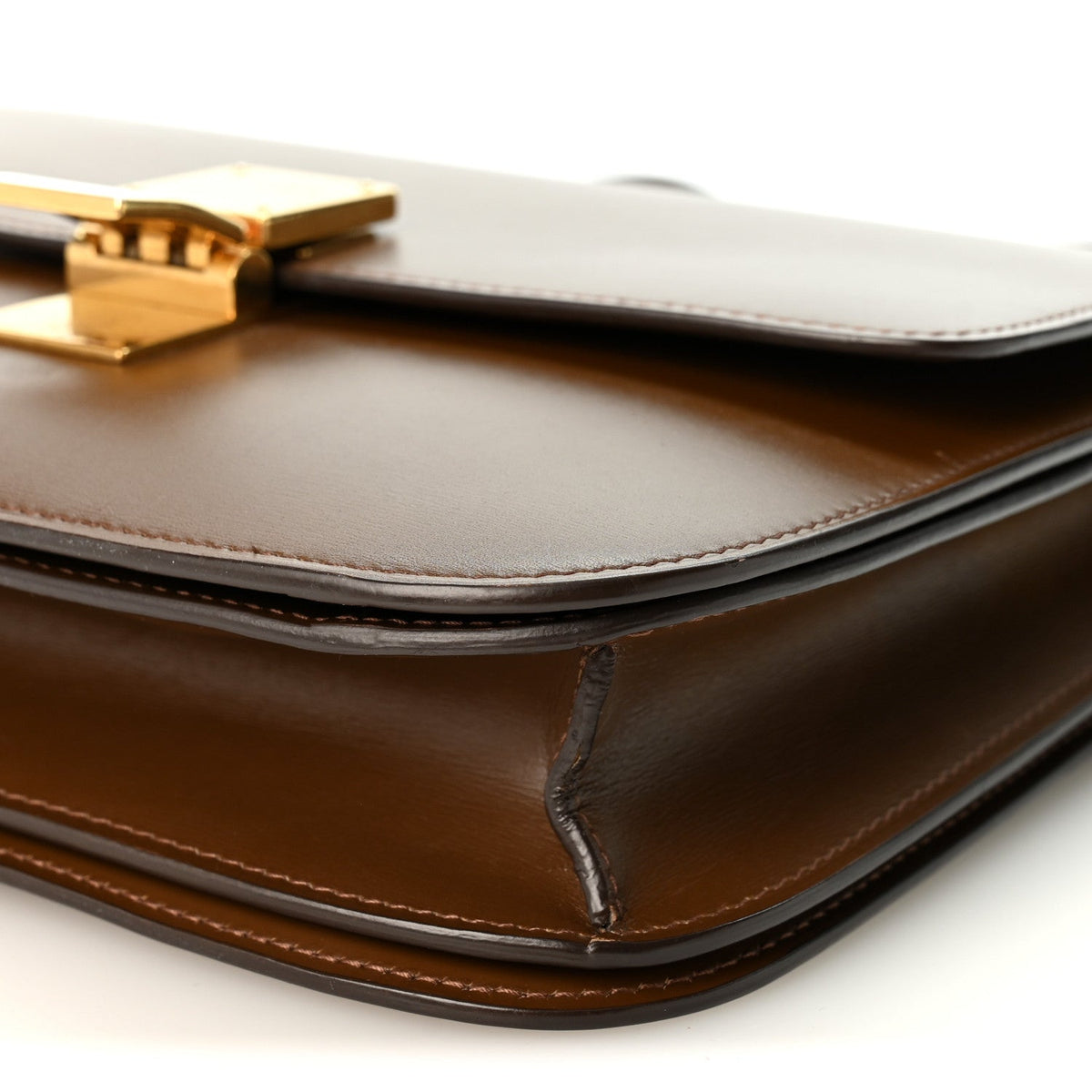 Celine Box Calfskin Medium Classic Box Flap Bag Camel 1985547
