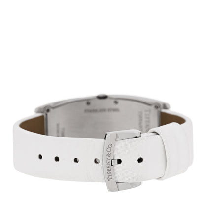 Tiffany Stainless Steel Satin 22mm Gemea Quartz Watch White