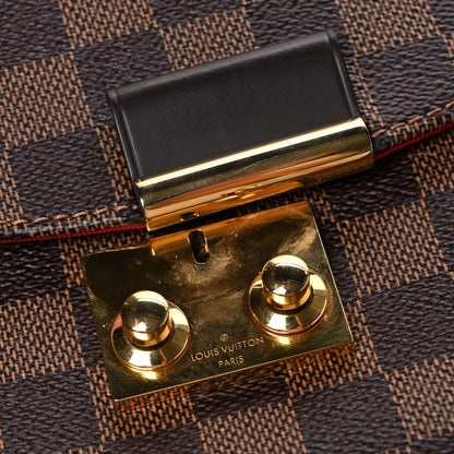 Louis Vuitton Damier Ebene Croisette Bag Brown
