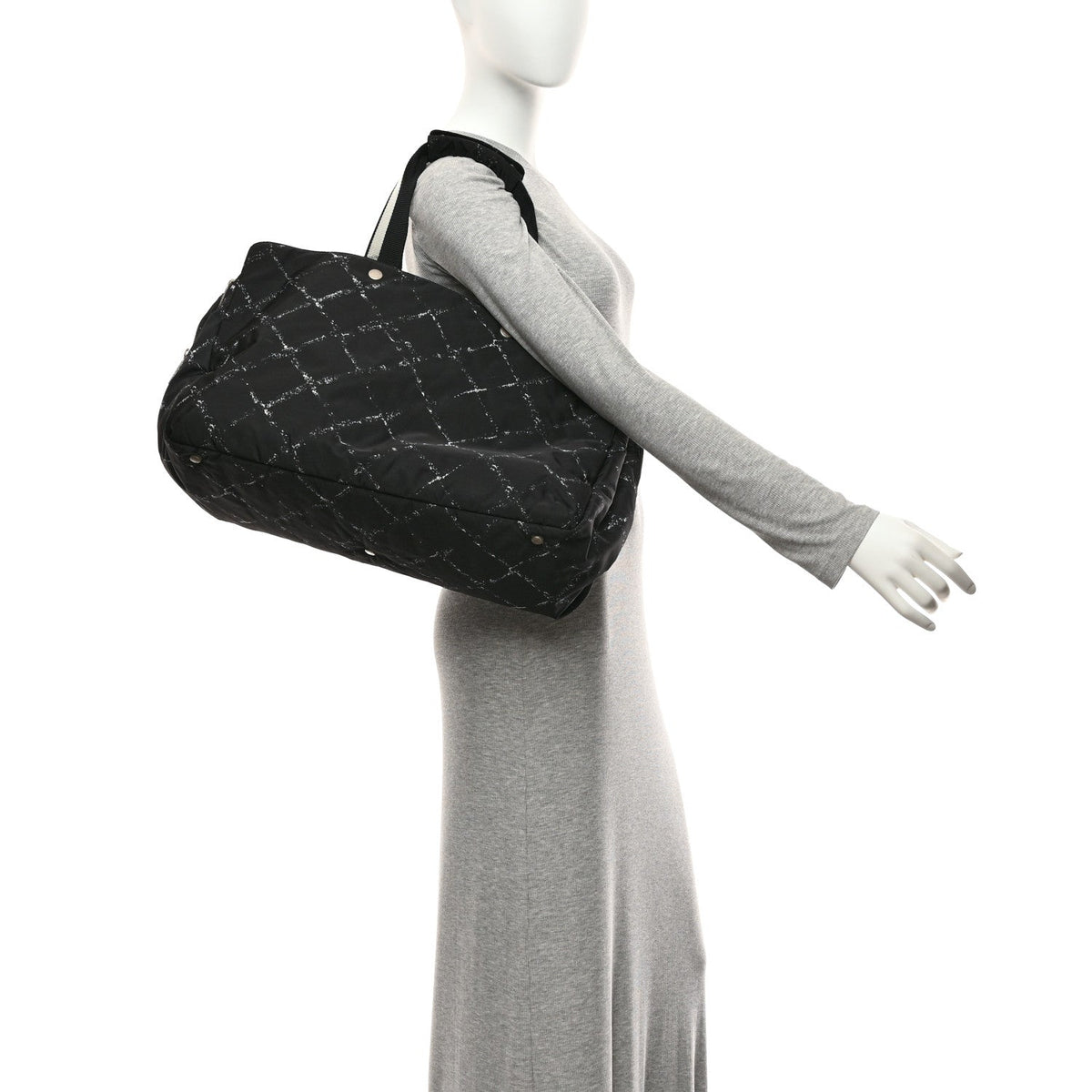 Chanel Nylon Travel Duffel Bag Black