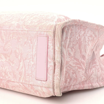 Versace Jacquard Barocco Print Medium Athena Tote Pink