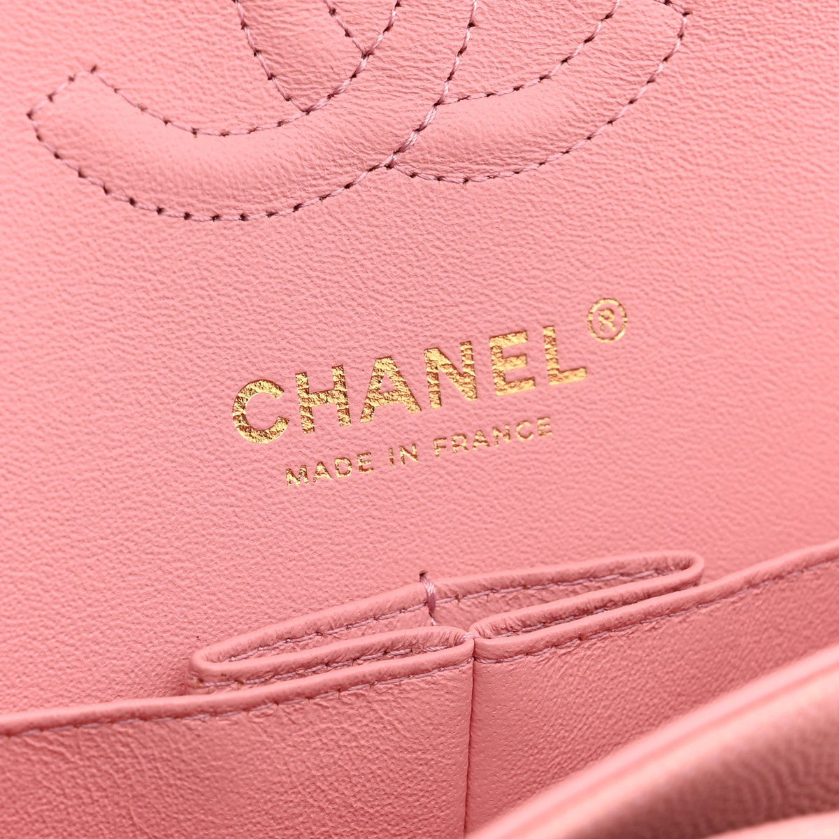Chanel Caviar Chevron Quilted Small Double Flap Pink