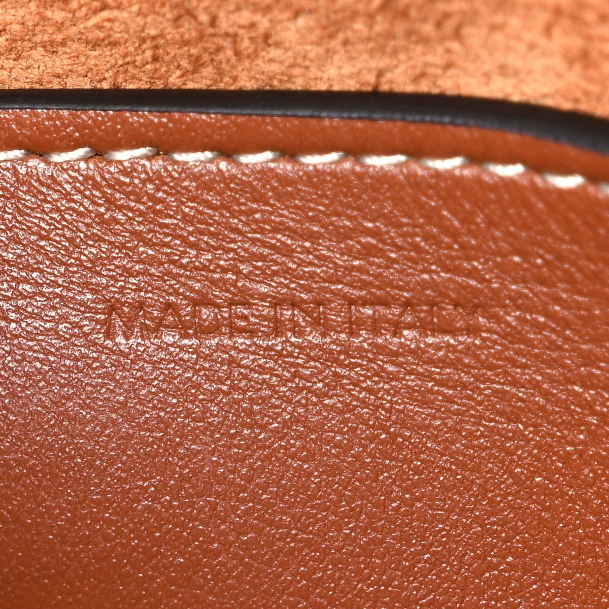 Celine Smooth Calfskin Small Cuir Triomphe Bucket Bag Tan