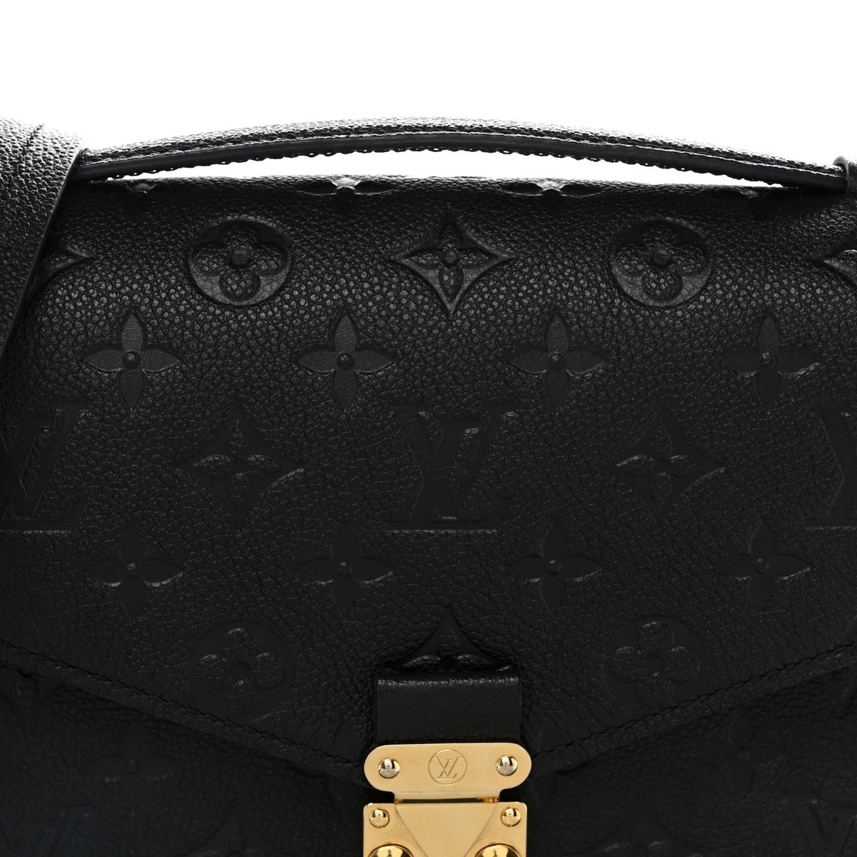 Louis Vuitton Monogram Empreinte Pochette Metis Bag Black