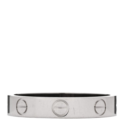 Cartier 18K White Gold 3.5mm LOVE Wedding Band Ring
