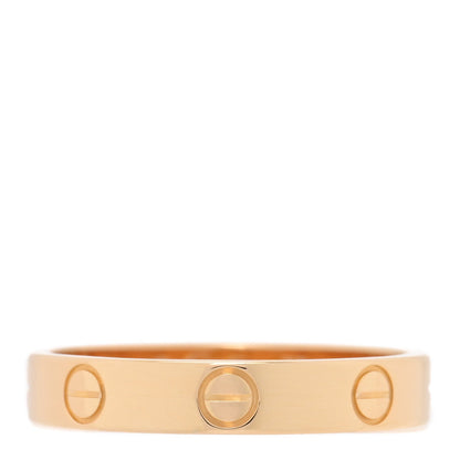 Cartier 18K Yellow Gold 3.5mm LOVE Wedding Band Ring 55 7.25