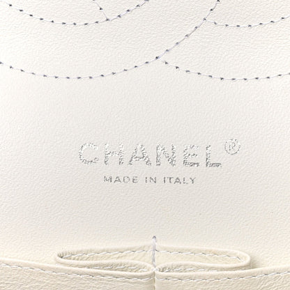 Chanel Caviar Quilted Jumbo Double Flap White