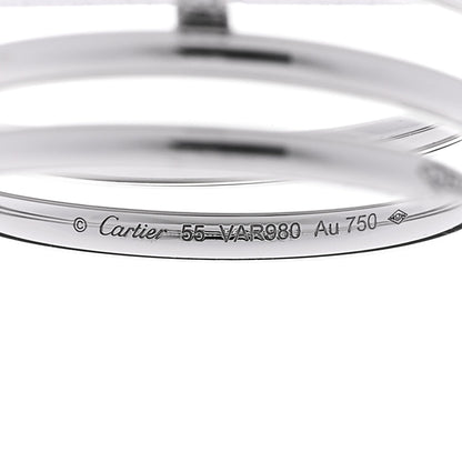 Cartier 18K White Gold Diamond Double Juste Un Clou Ring