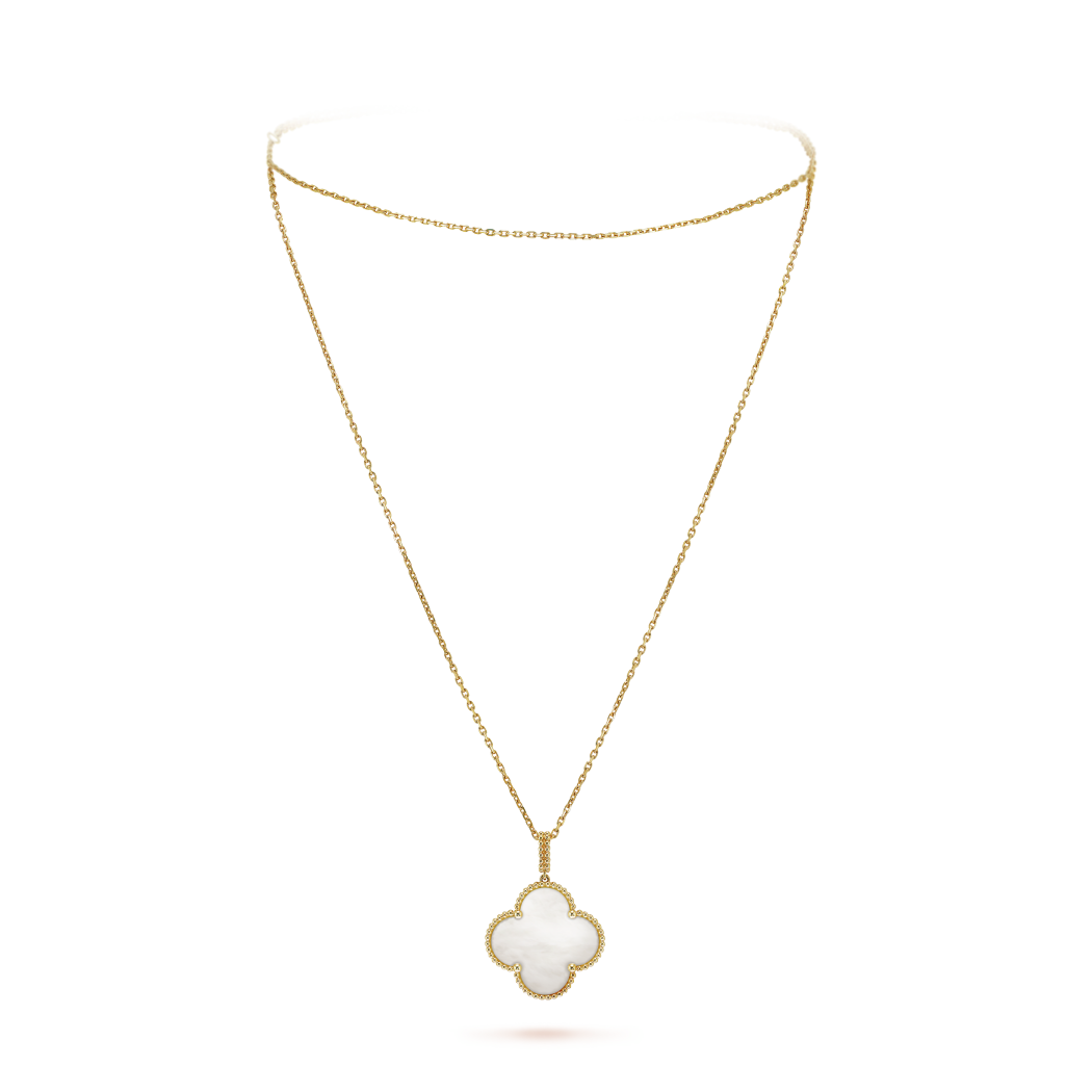 18K Yellow Gold Mother of Pearl Magic Alhambra Long Necklace
