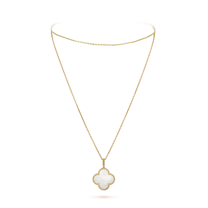 18K Yellow Gold Mother of Pearl Magic Alhambra Long Necklace