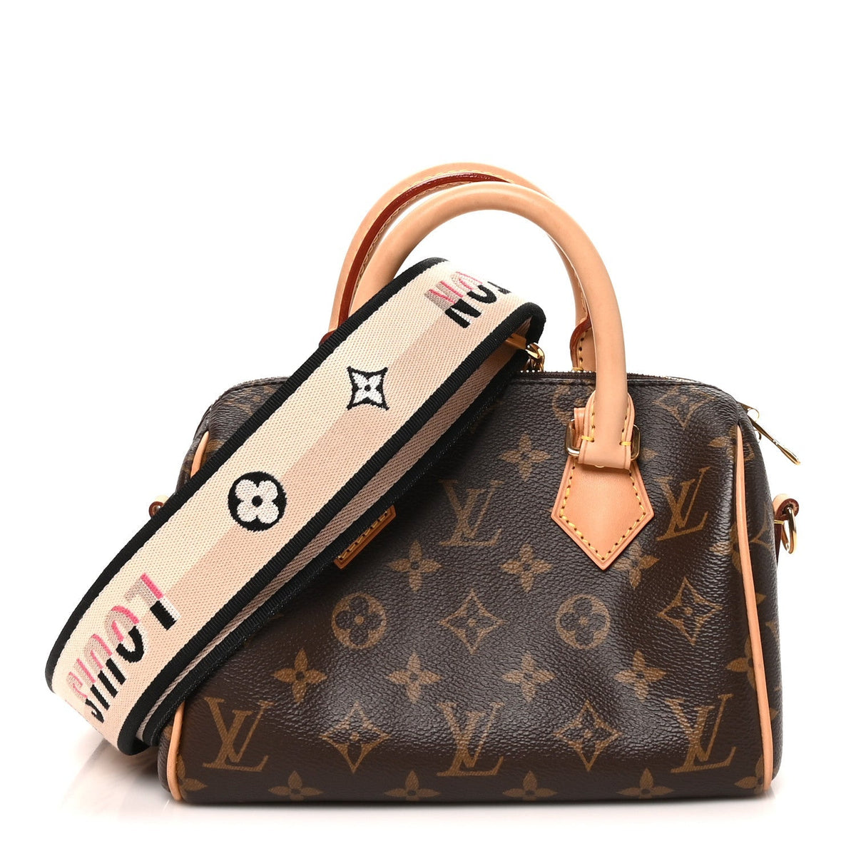 Louis Vuitton Monogram Speedy Bandouliere 20 Black