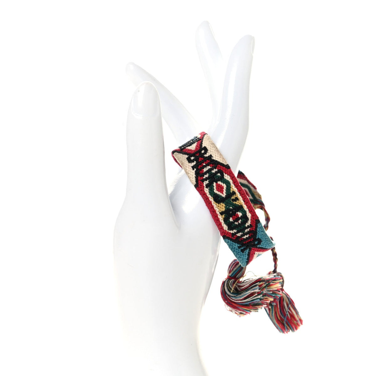 Christian Dior Woven Cotton J'Adior Friendship Bracelet Multicolor