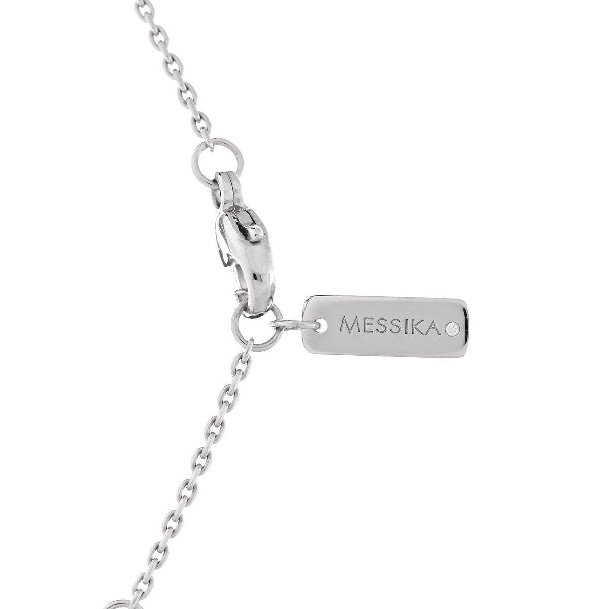 Messika 18K White Gold Diamond My First Pavé Pendant Necklace