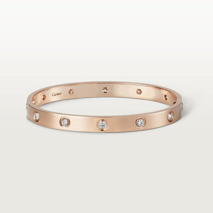18K Gold Diamonds Cartier Love Bracelet