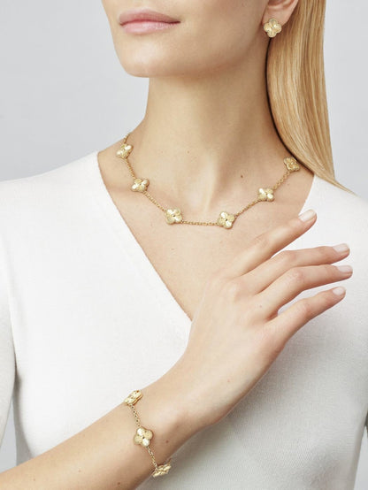 VCA 18K Yellow Gold Vintage Alhambra 10-Motif Necklace