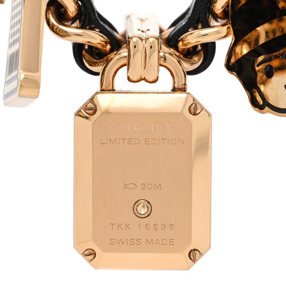 Chanel Stainless Steel Lambskin 20mm Premiere Charm Couture Watch S