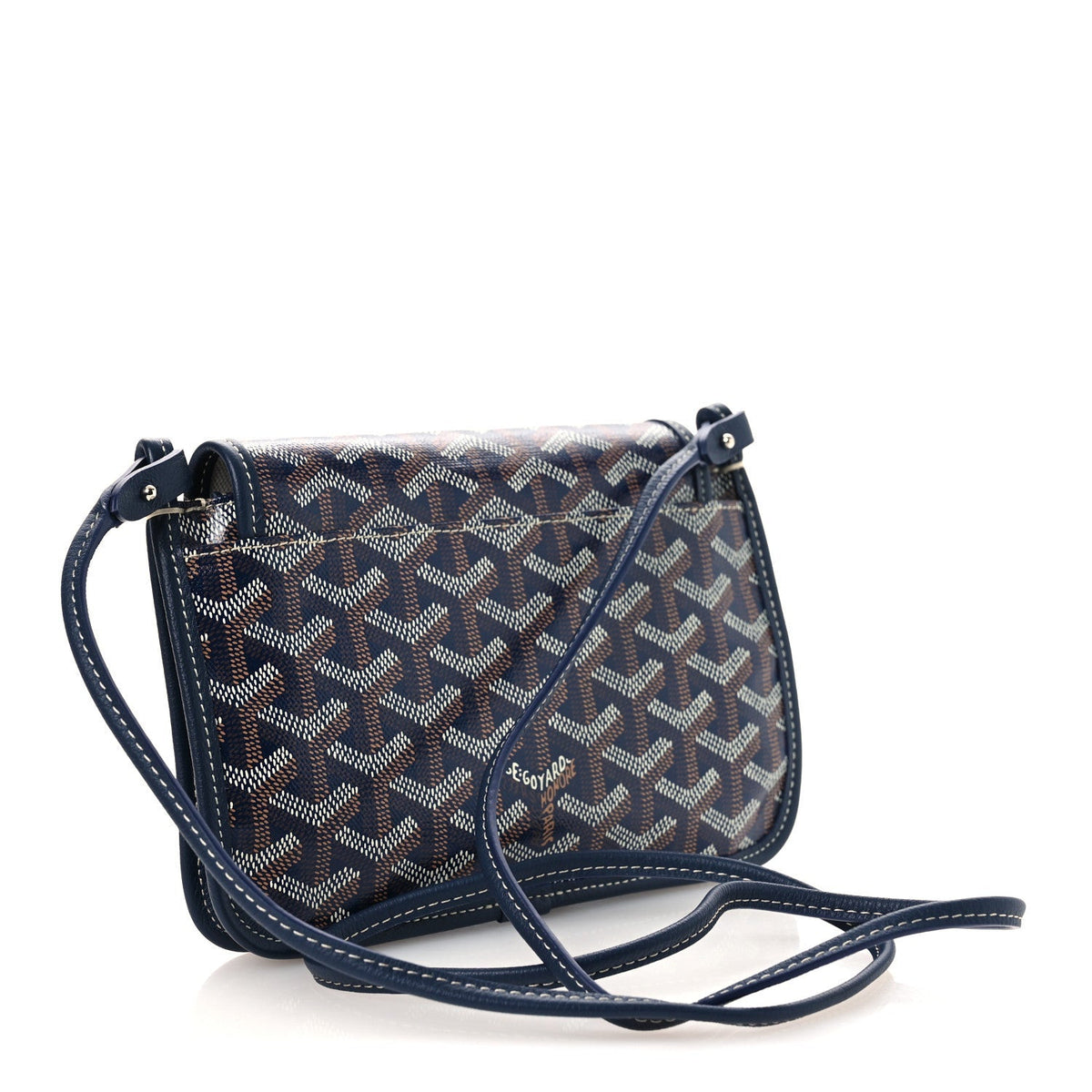 Goyard Goyardine Plumet Wallet Clutch Navy 1901295