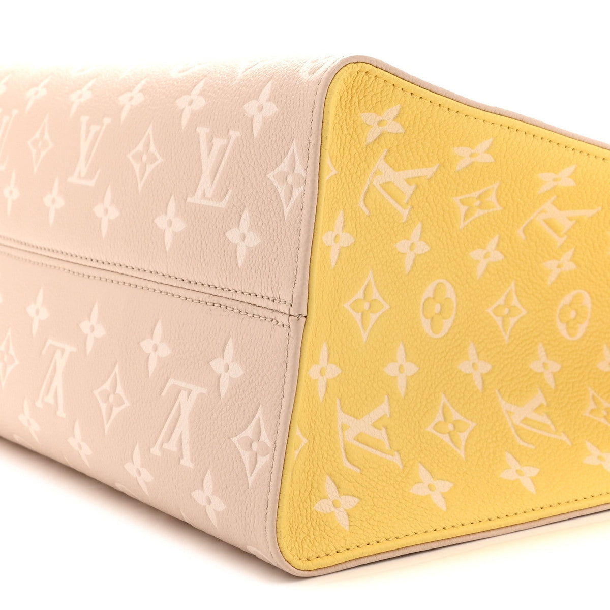 Louis Vuitton Empreinte Monogram Spring In The City Onthego MM Beige Pink Yellow