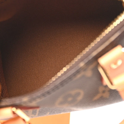Louis Vuitton Monogram Vachetta Nano Speedy Bandouliere Brown