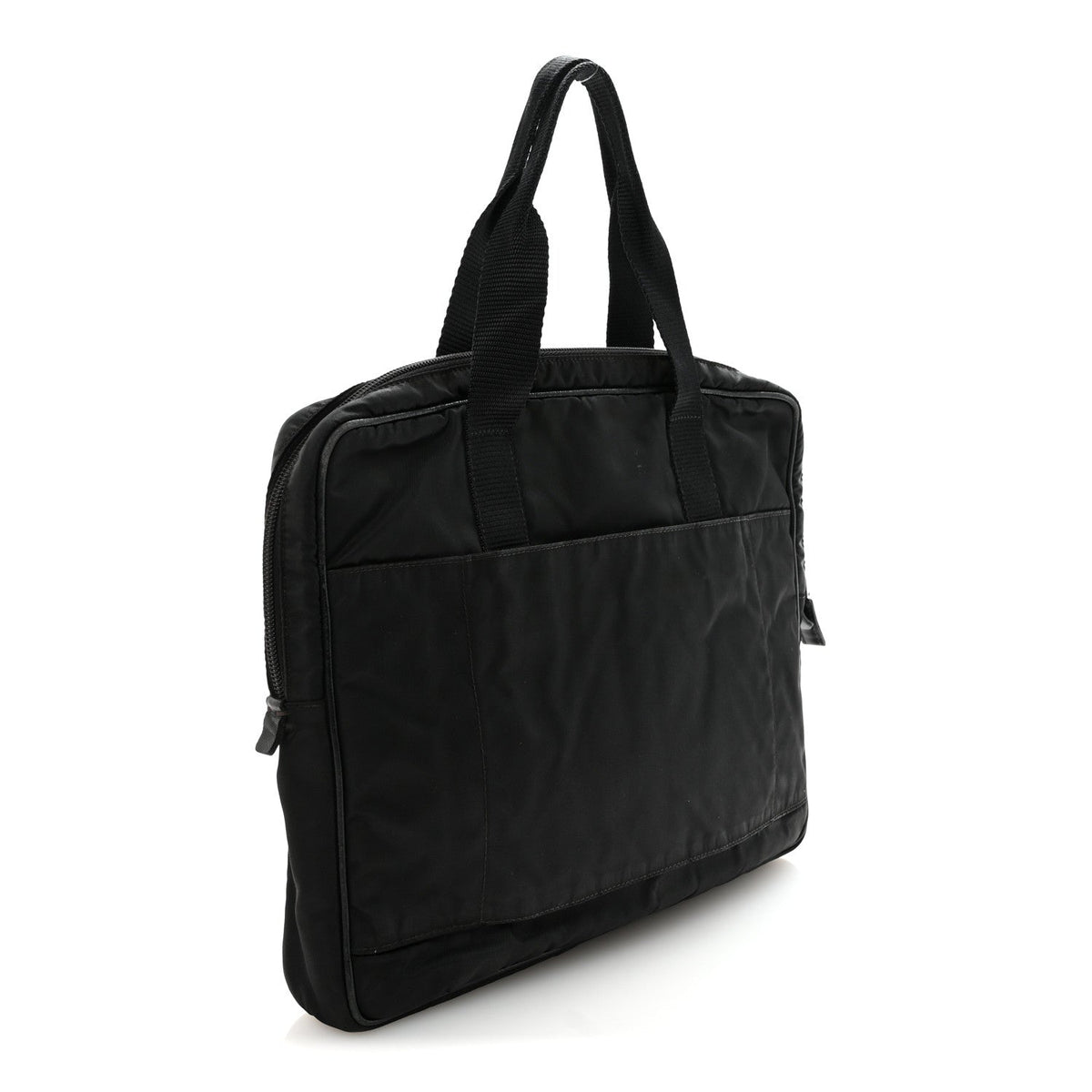 Prada Saffiano Tessuto Nylon Small Briefcase Black 1844612