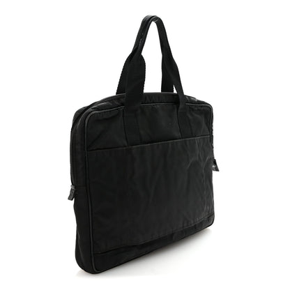 Prada Saffiano Tessuto Nylon Small Briefcase Black 1844612