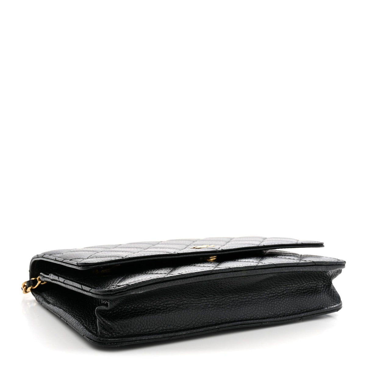 Chanel Caviar Quilted Wallet on Chain WOC Black